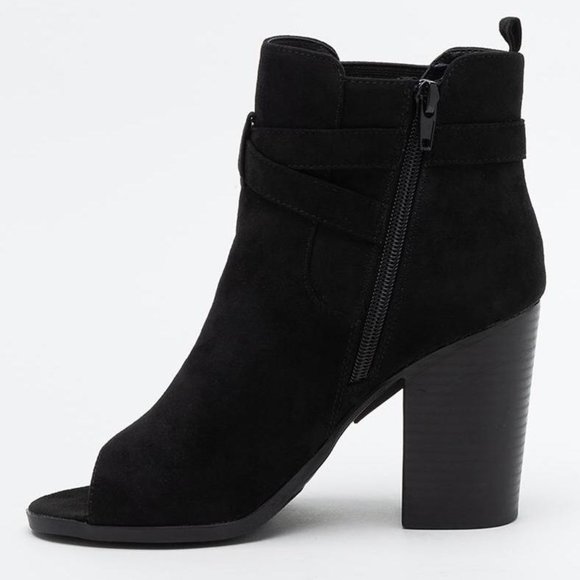 Francesca's | NWT Peep Toe Ankle Boot - Picture 3 of 16